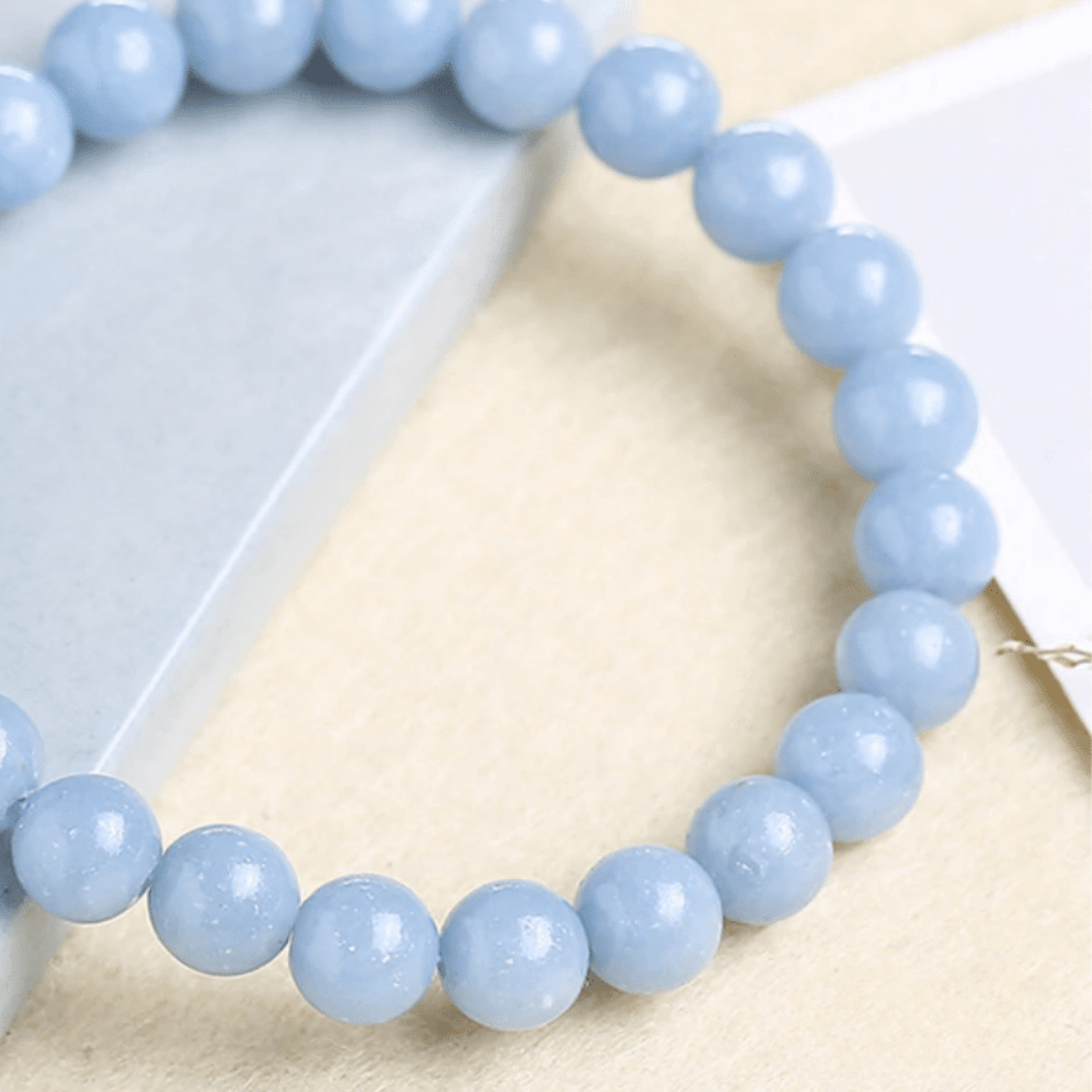 Blue angelite bracelet