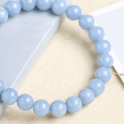 Blue angelite bracelet