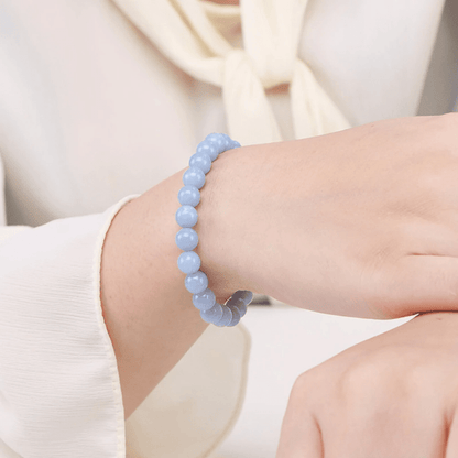 Blue angelite bracelet