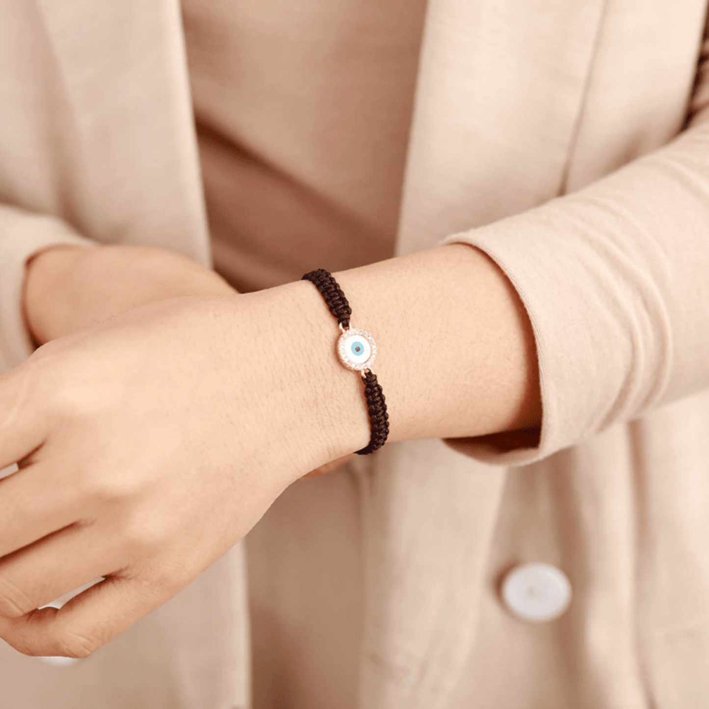 Boho evil eye bracelet