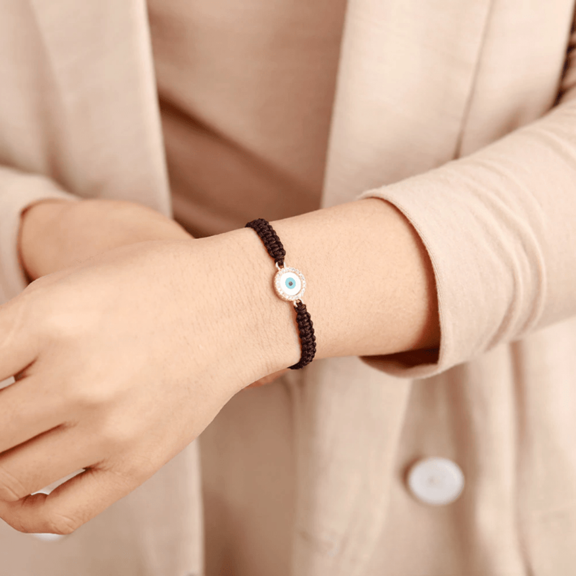 Boho evil eye bracelet