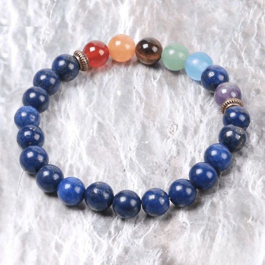 Bracelet 7 Chakras en Lapis Lazuli