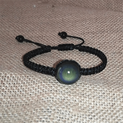 Bracelet Ajustable en Obsidienne Oeil Céleste
