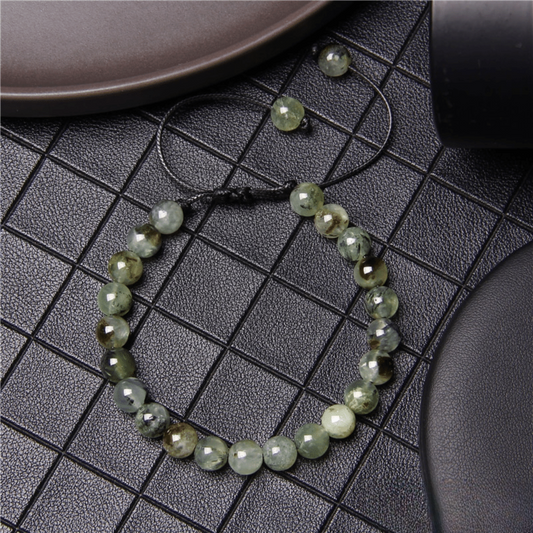 Bracelet Ajustable en Préhnite