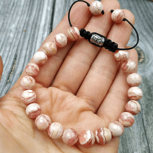 Bracelet Ajustable en Rhodochrosite