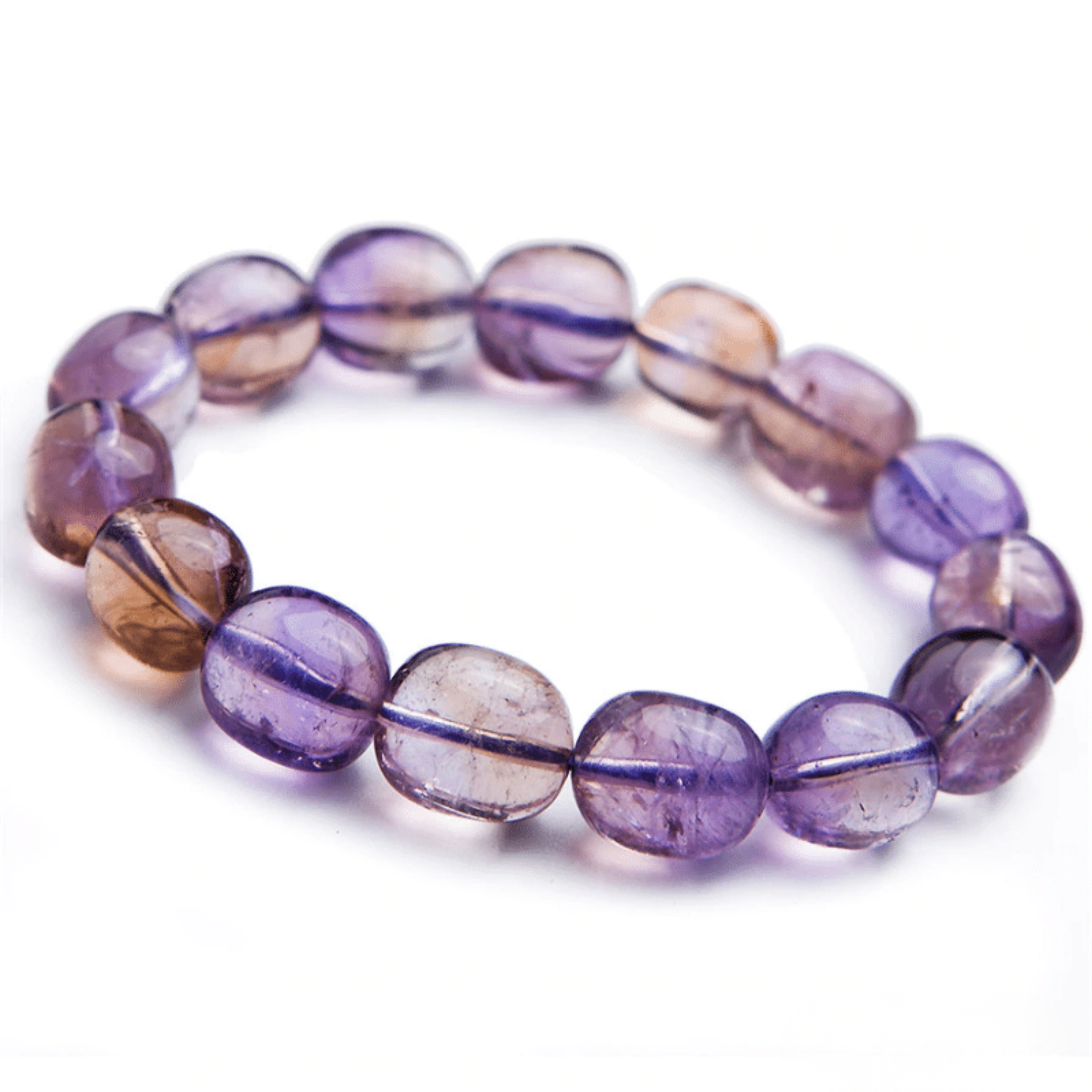 Bracelet Amétrine en Pierres Ovales