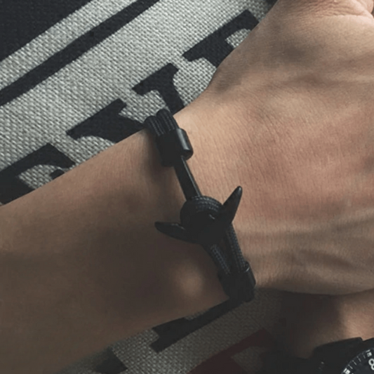 Bracelet Ancre en Cordon