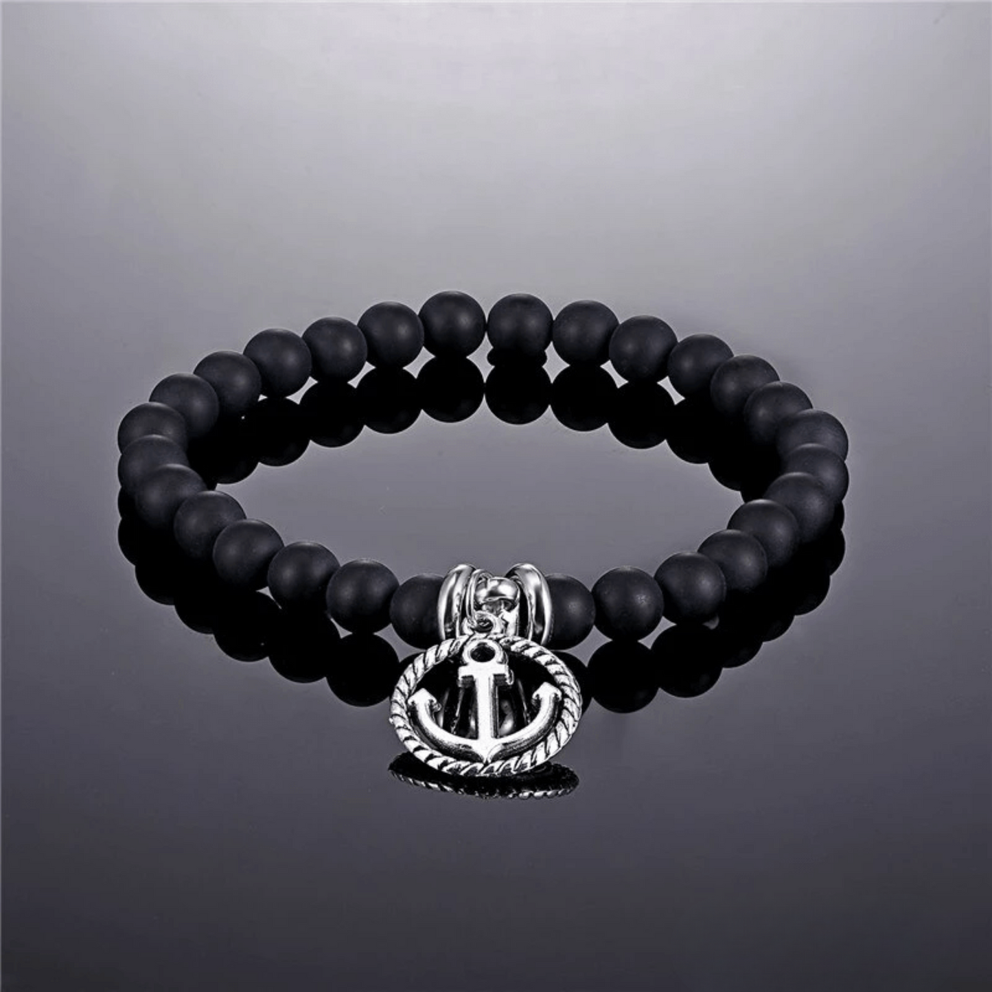 Anchor beaded bracelet