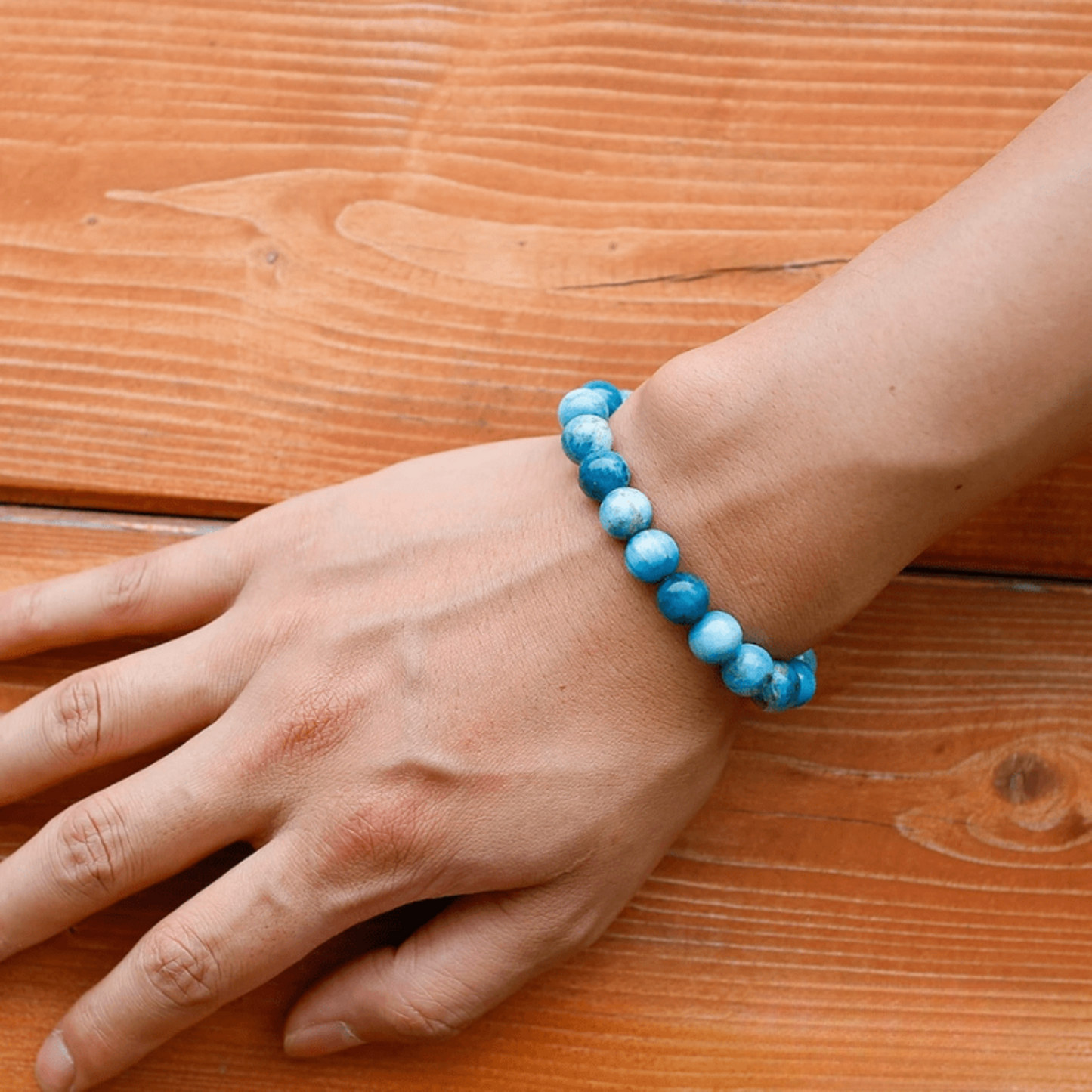 Blue Apatite Bracelet – AAA+ Quality