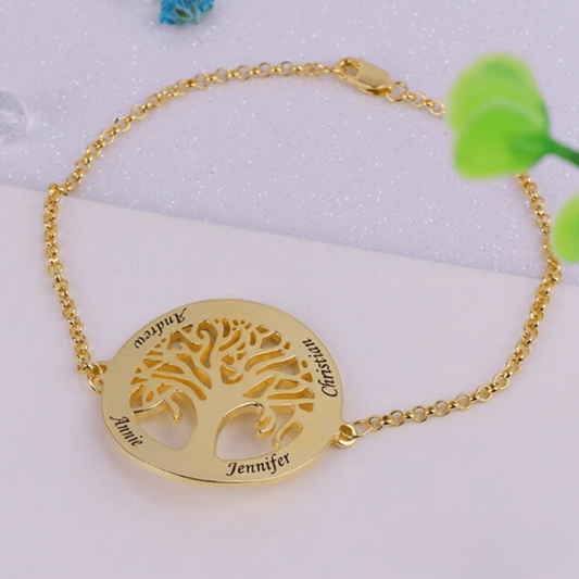 Bracelet Arbre de Vie avec Prénom à Graver