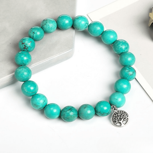 Bracelet Arbre de Vie en Turquoise