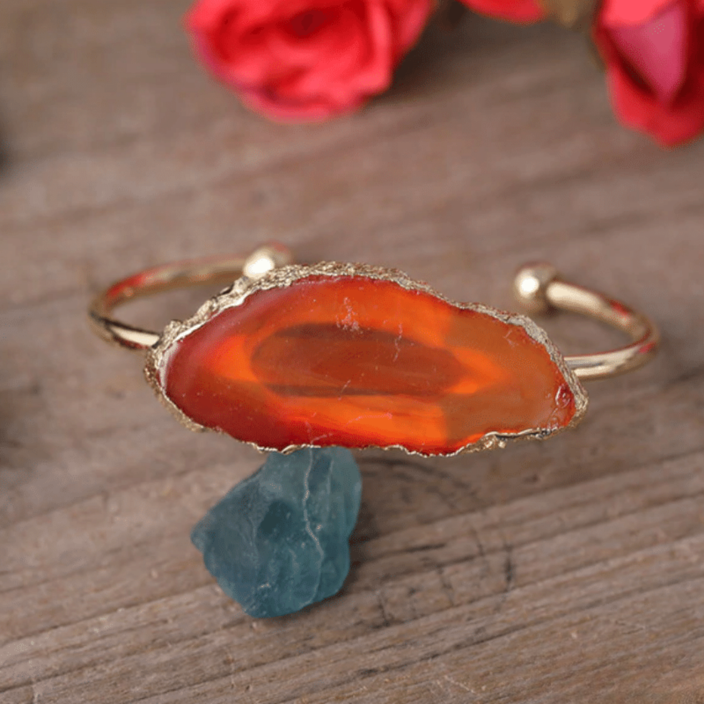 Bracelet Bangle en Agate