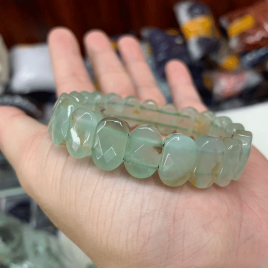 Bracelet Bangle en Chrysoprase