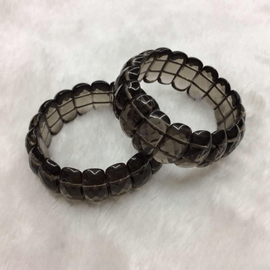 Bracelet Bangle en Quartz Fumé