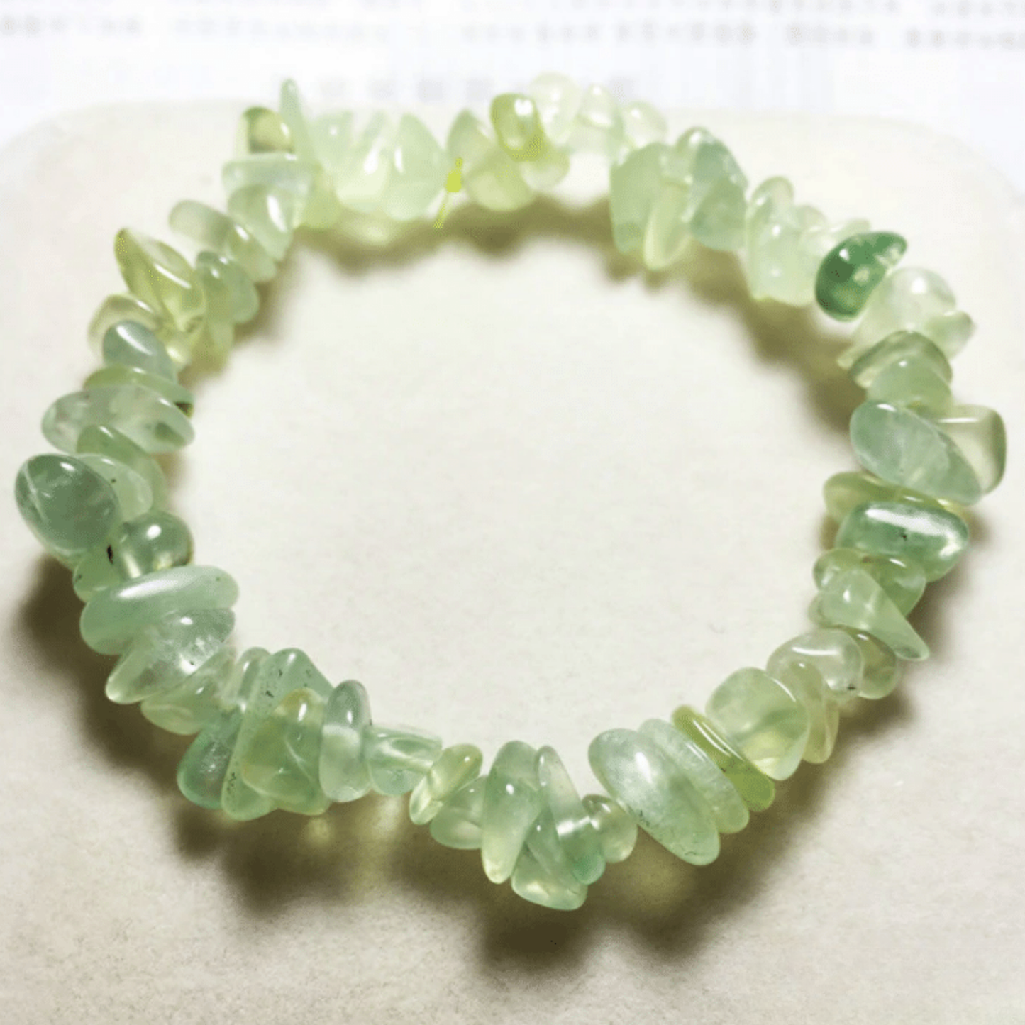 Bracelet Baroque en Préhnite