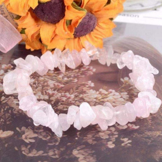 Bracelet Baroque en Quartz Rose