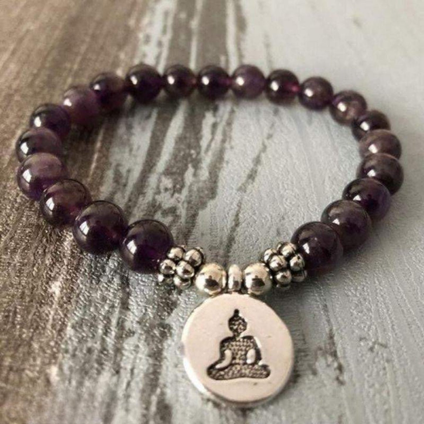 Bracelet Bouddha en Améthyste