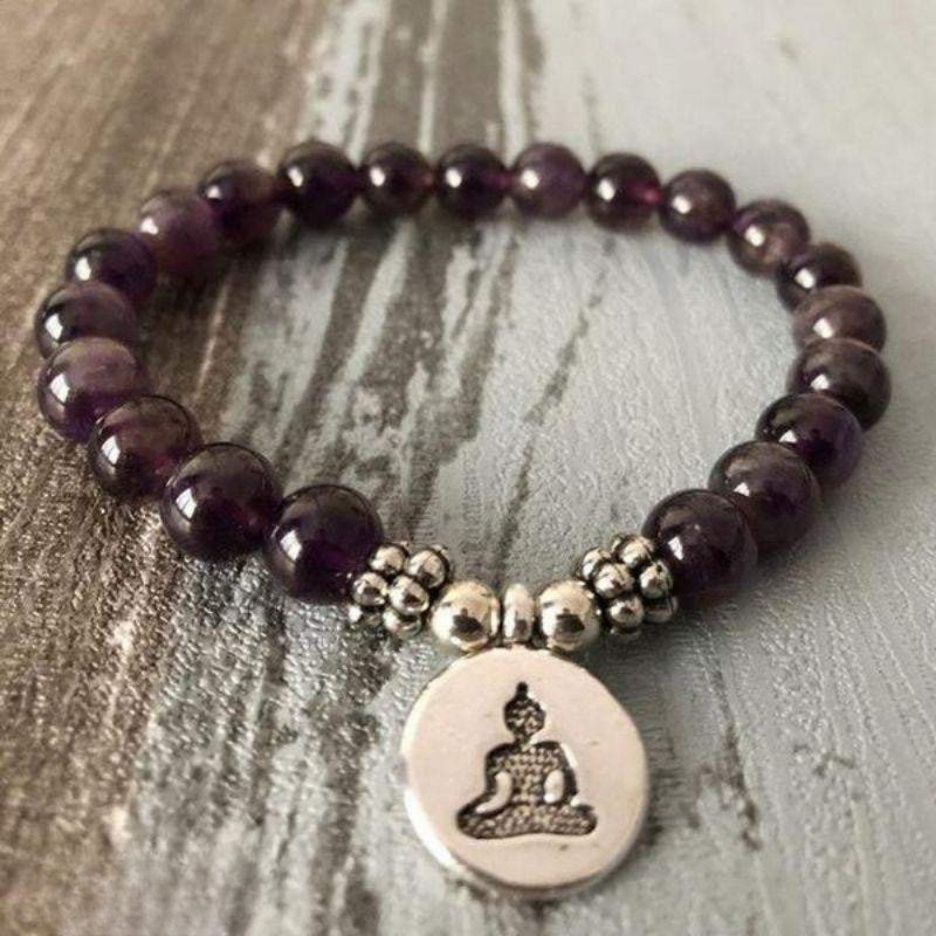 Bracelet Bouddha en Améthyste