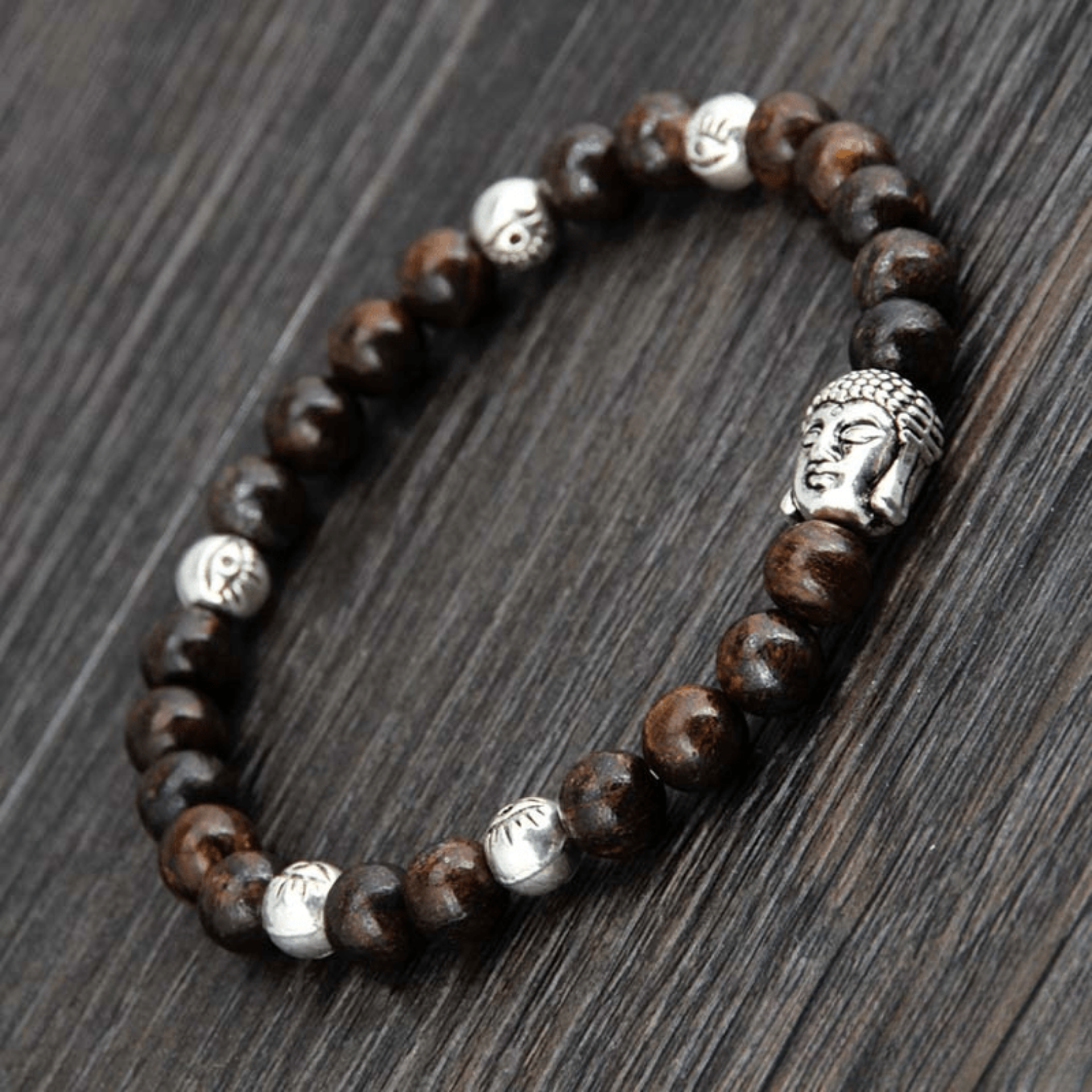 Bracelet Bouddha en Bronzite