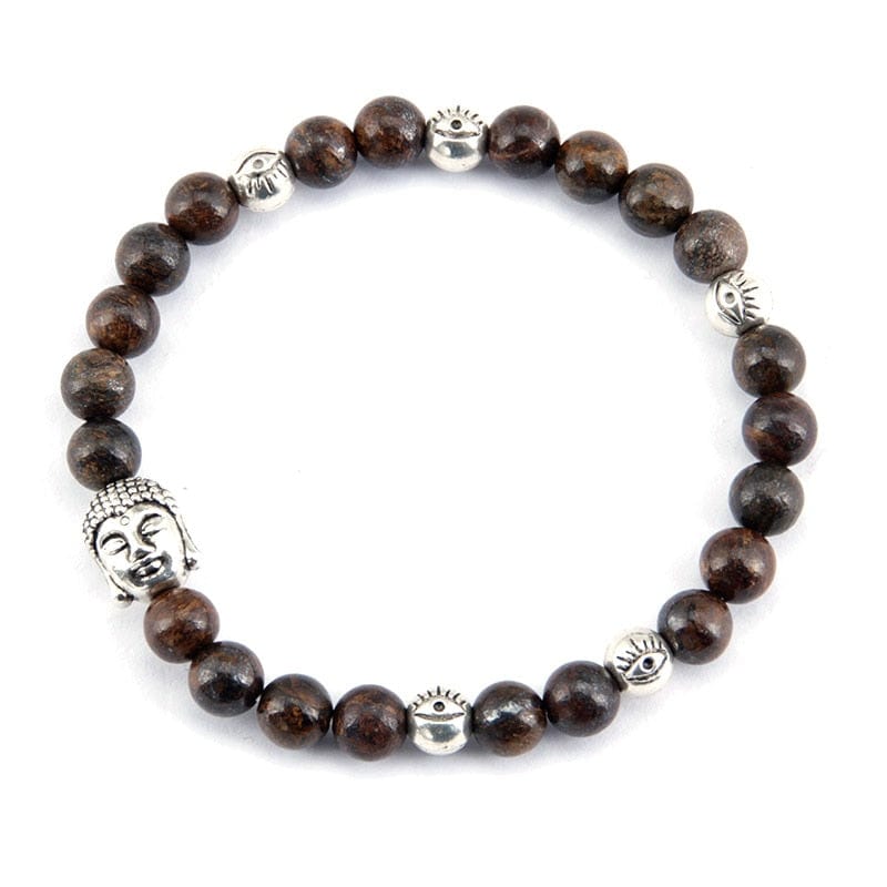 Bracelet Bouddha en Bronzite