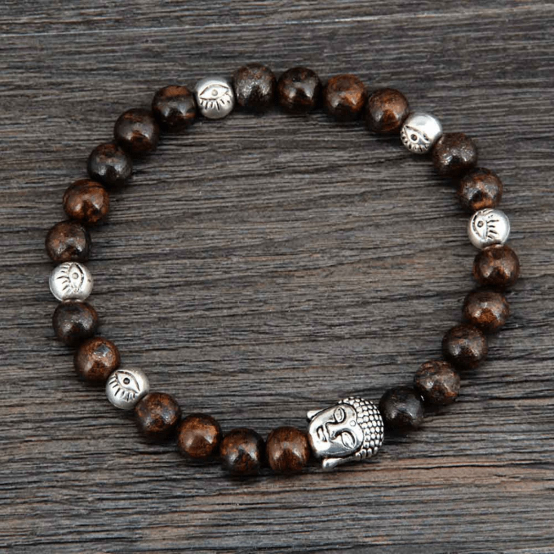 Bracelet Bouddha en Bronzite