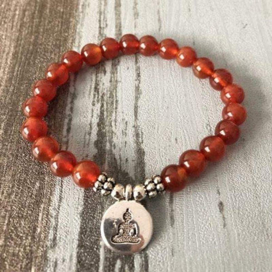 Bracelet Bouddha en Cornaline