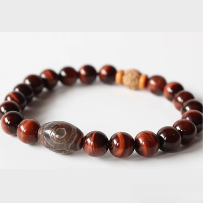 Bracelet Bouddhiste en Oeil de Taureau