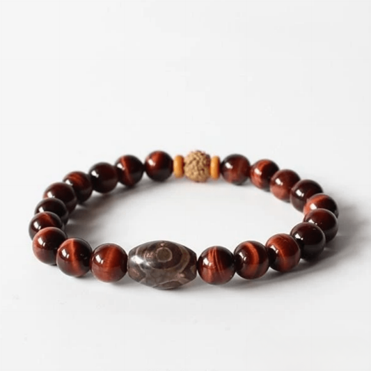 Bracelet Bouddhiste en Oeil de Taureau