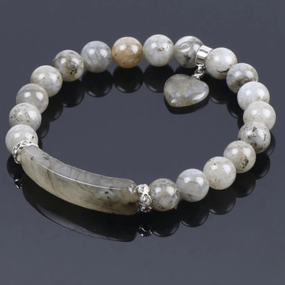 Bracelet Coeur en Labradorite
