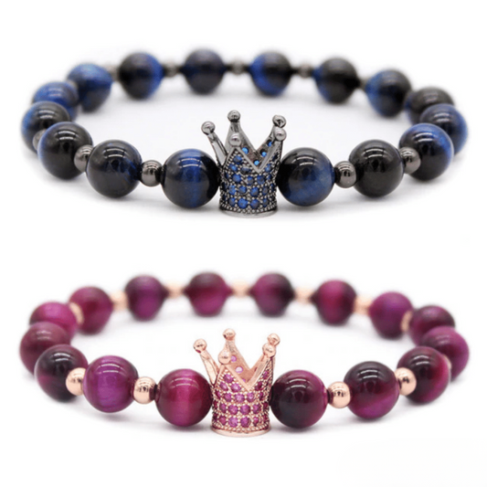 Bracelet Distance Couronne - Bleu et Violet