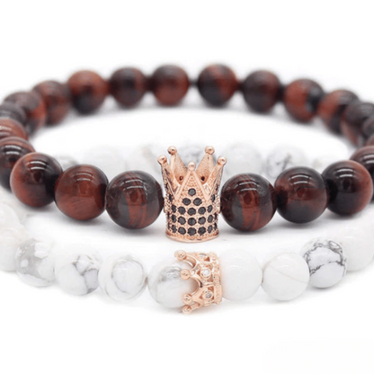 Bracelet Distance Couronne - Rouge et Blanc