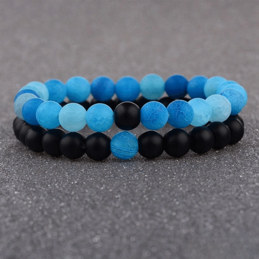 Bracelet Distance - Noir et Bleu