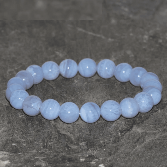Bracelet en Agate Blue Lace
