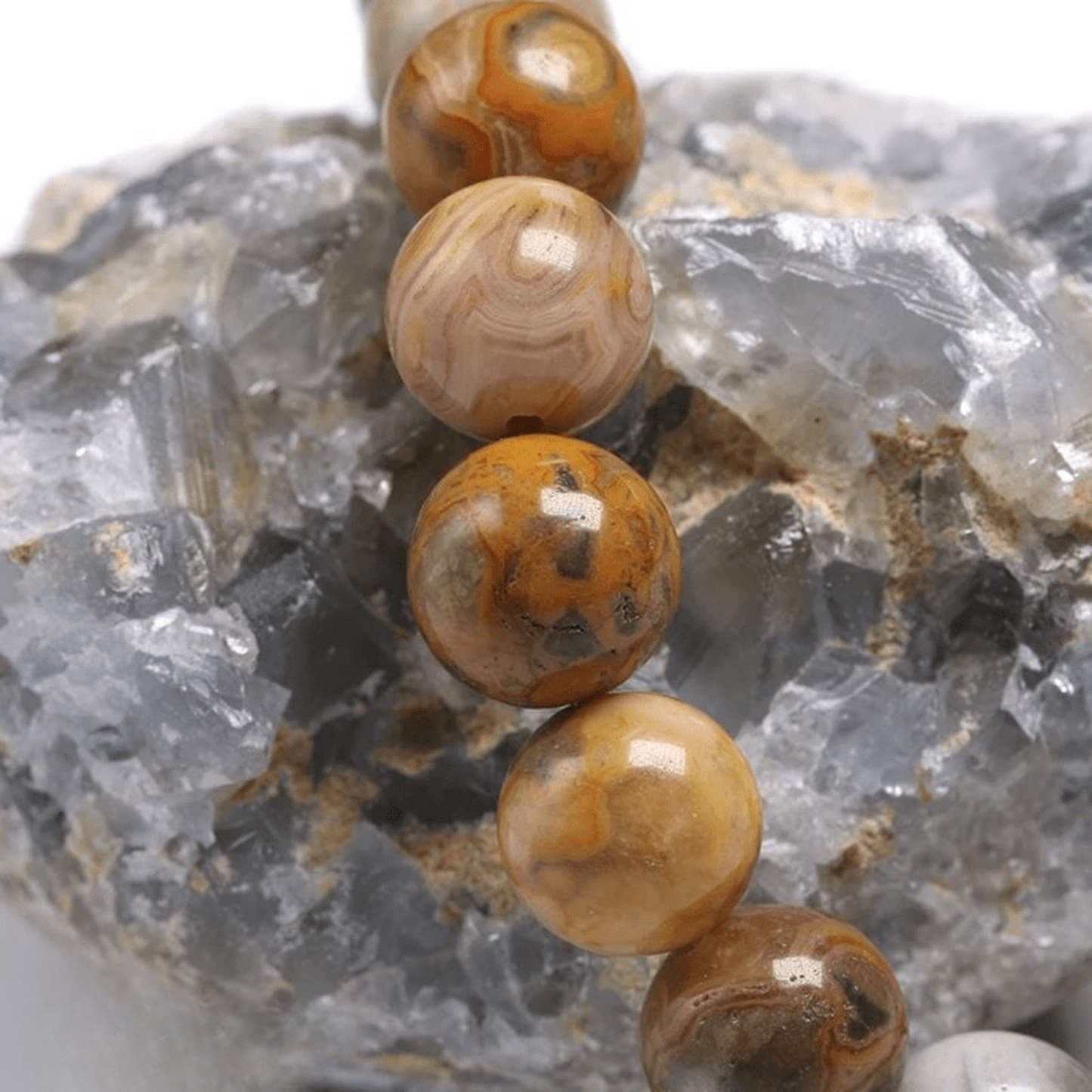 Bracelet en Agate Crazy Lace Qualité AAA+