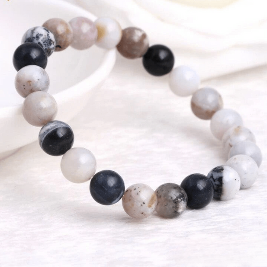 Bracelet en Agate Dendritique