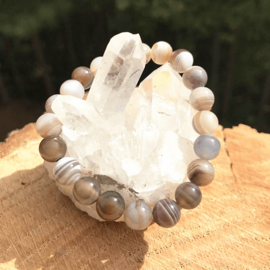 Bracelet en Agate du Botswana