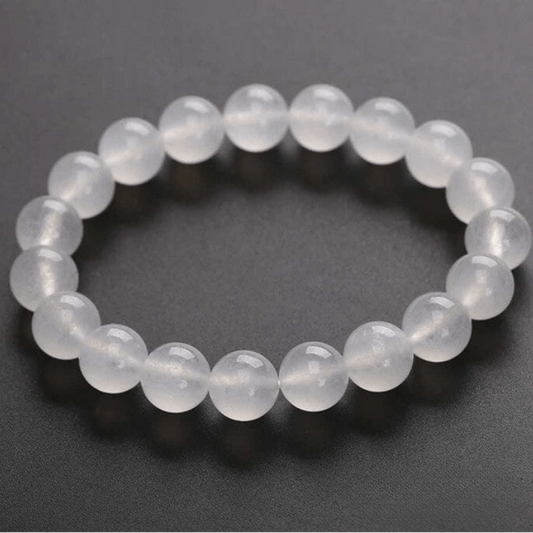 Bracelet en Jade Blanc