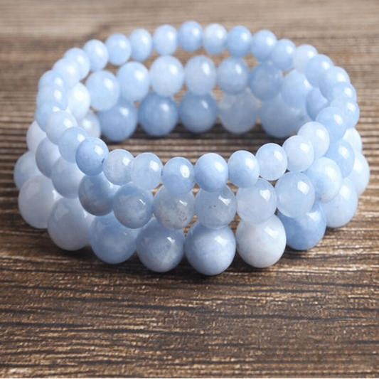 Bracelet en Jade Bleu