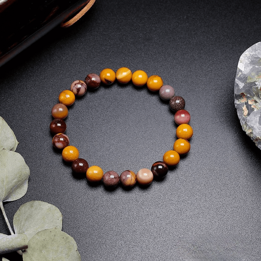 Bracelet en Jaspe Mokaïte Qualité AAA+