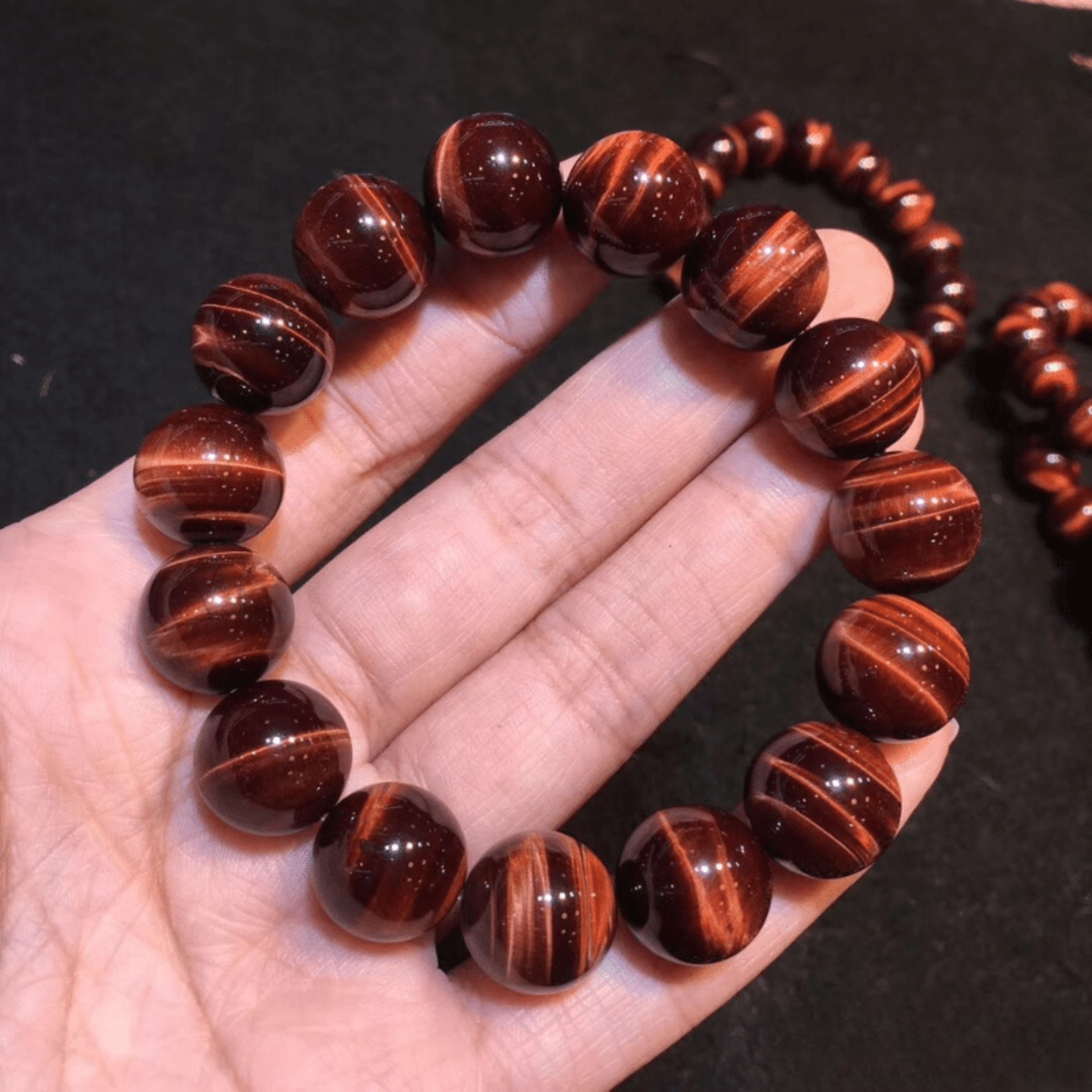 Bracelet en Oeil de Taureau - Qualité AAA