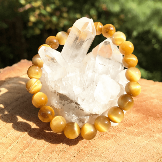 Bracelet en Oeil de Tigre Doré