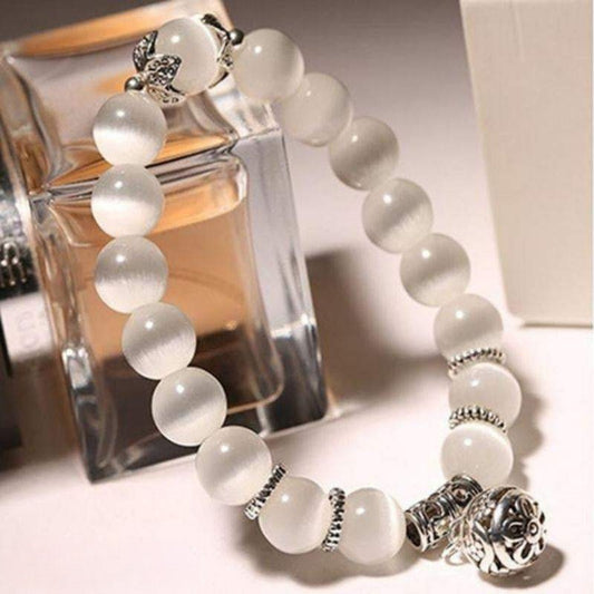 Bracelet en Opale Blanche