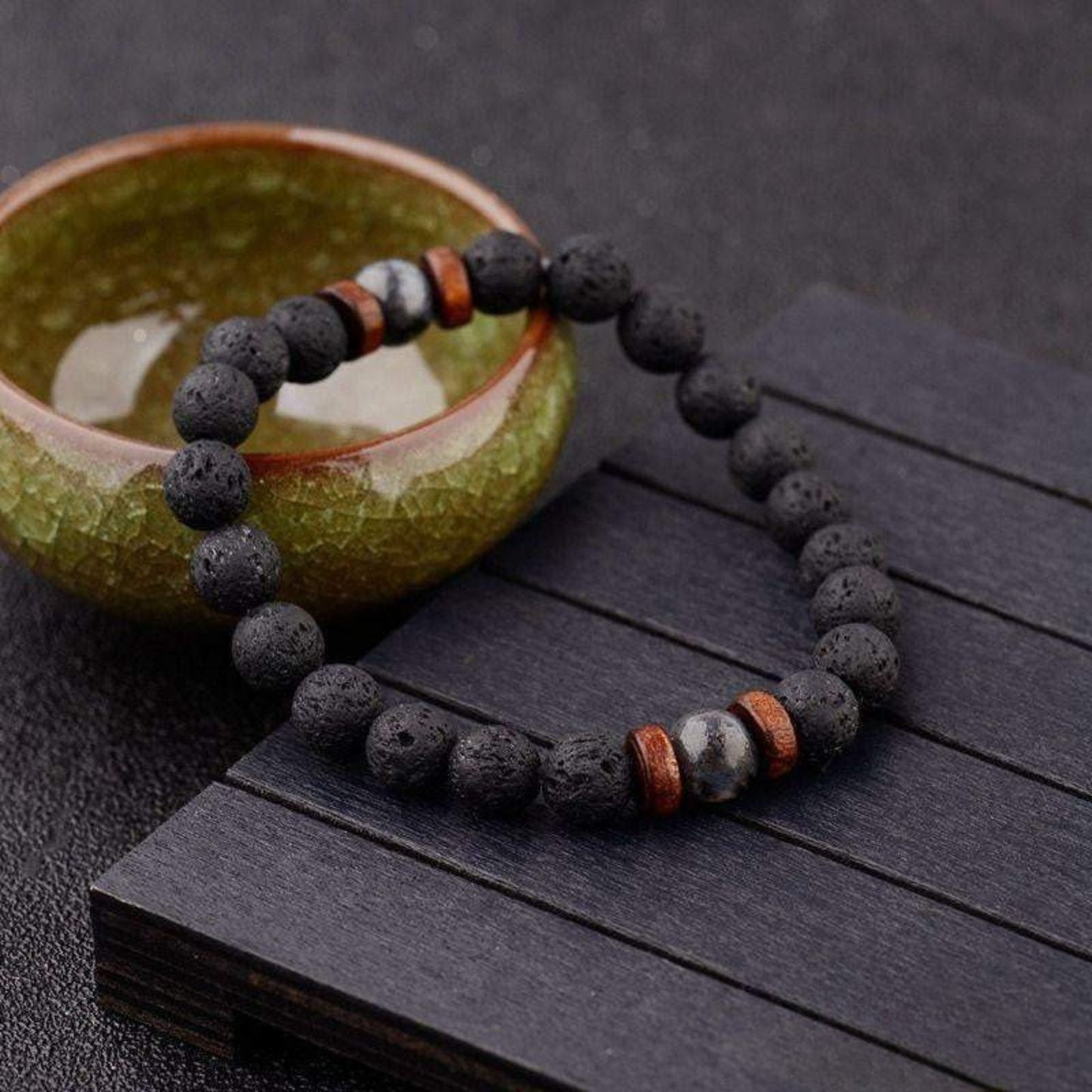 Lava Stone Bracelet for Men and Women