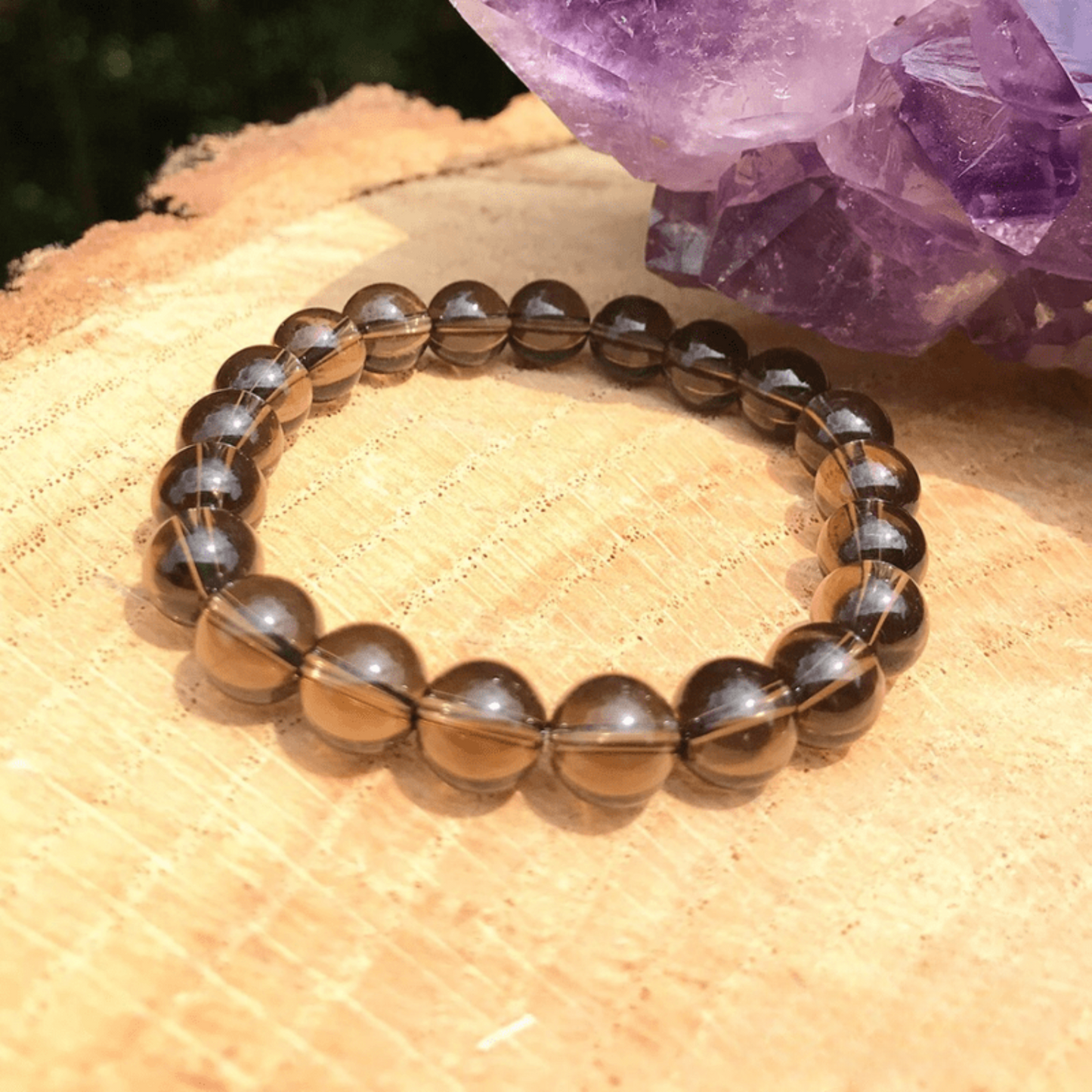 Bracelet en Quartz Fumé