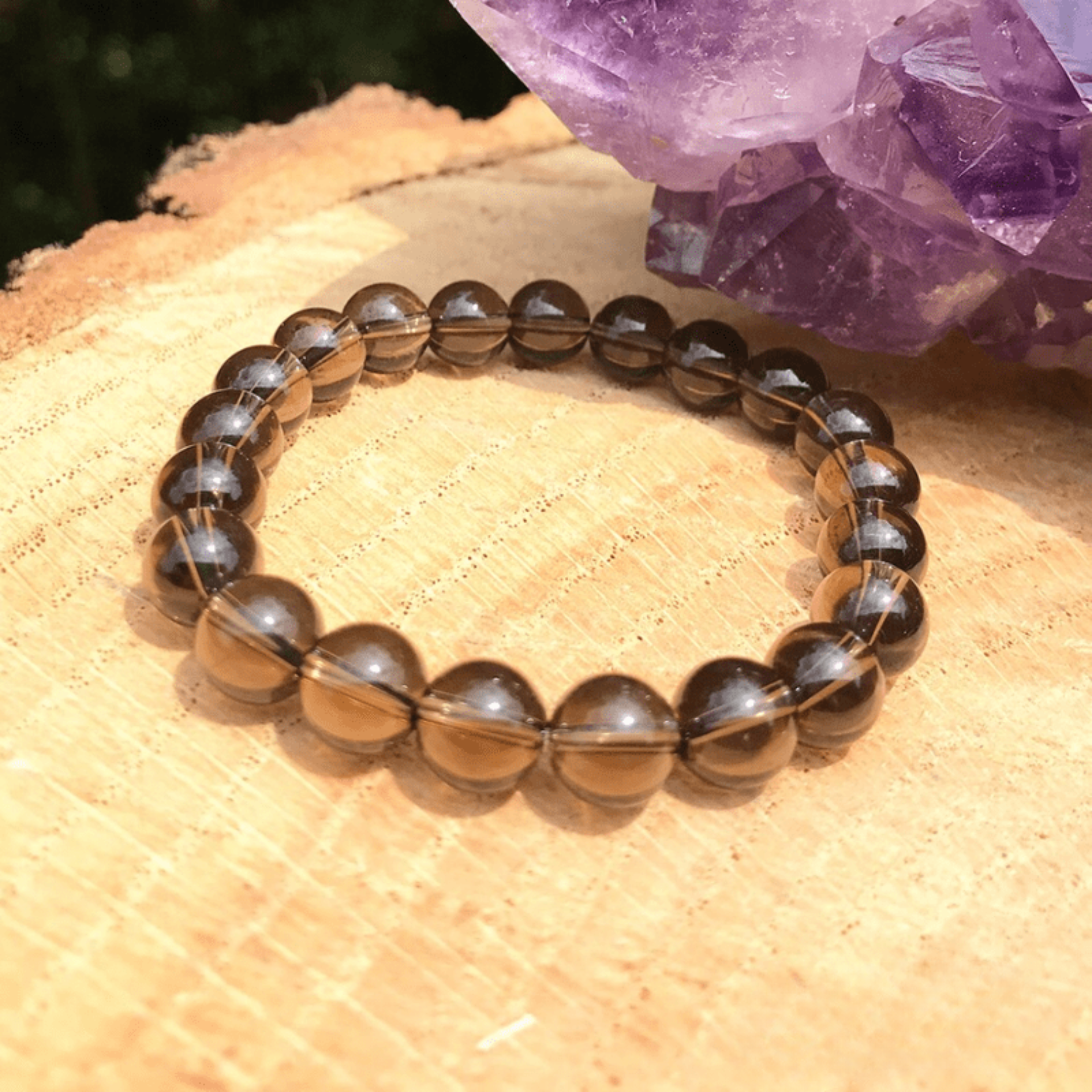 Bracelet en Quartz Fumé