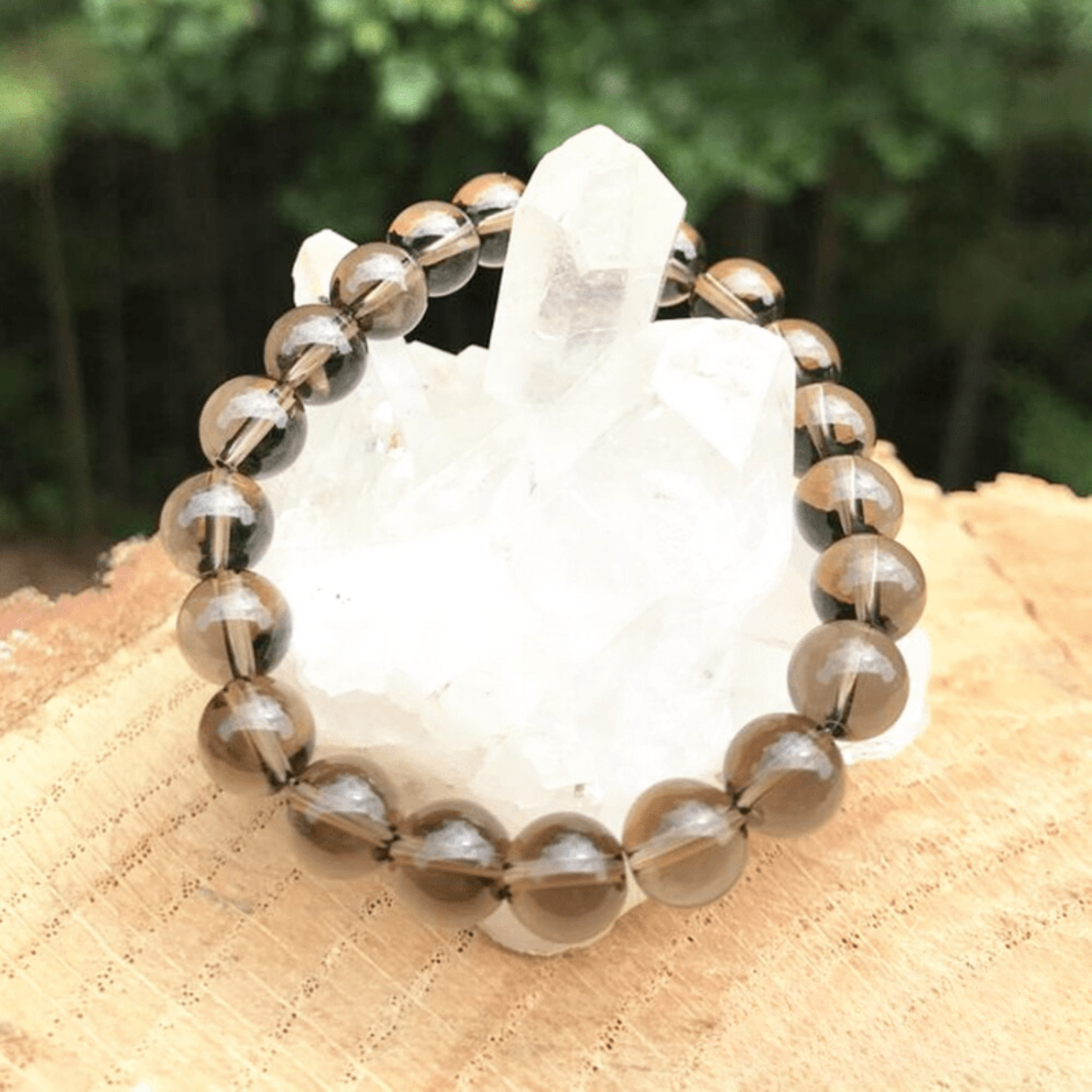 Bracelet en Quartz Fumé