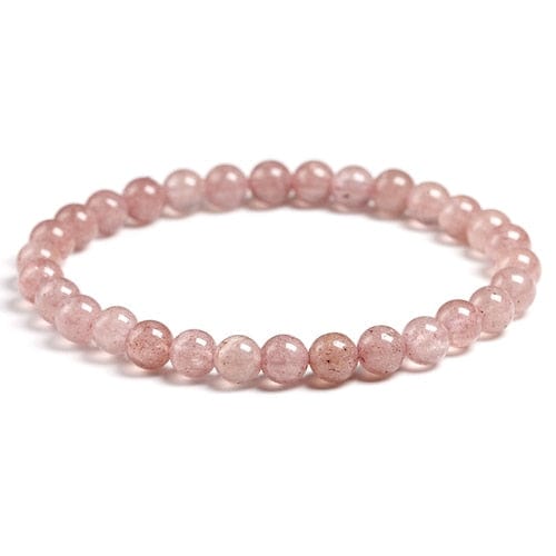 Bracelet en Quartz Rose Fraise