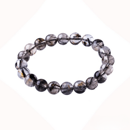 Bracelet en Quartz Rutile Noir