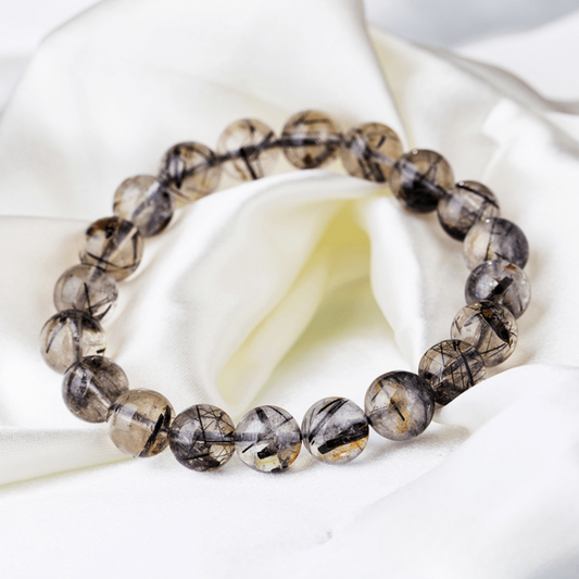 Bracelet en Quartz Rutile Noir