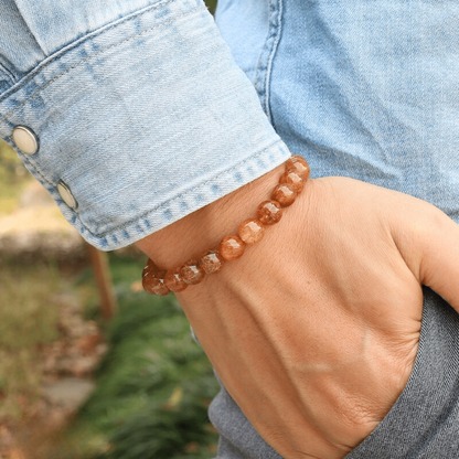 Bracelet en Quartz Rutile Orange Qualité AAA+